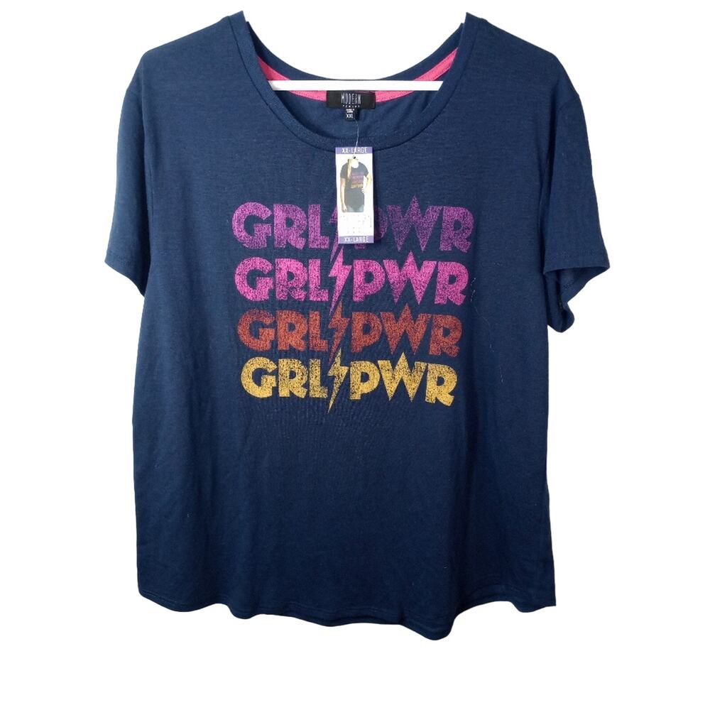 Modern Canvas Girl Power T-shirt XXL